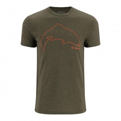 T-shirt Trout Outline Simms 7 T-shirt Trout Outline Simms 7