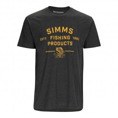 Stacked Logo Bass T-Shirt Simms 2024 4