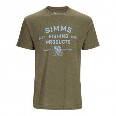 Stacked Logo Bass T-Shirt Simms 2024 5