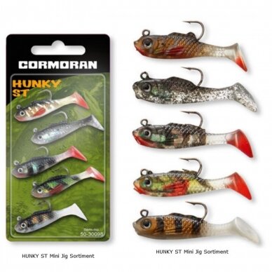 Hunky Jig sets 3.5cm 1.8g 5pcs. Cormoran Germany 2023 3