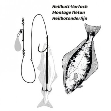 High quality paternosters and rigs for seafishing Norway - coal fish, halibut and red fish Rhino 2023 8