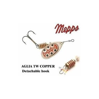 Блесна Mepps Aglia TW made in France сменный тройник Блесна Mepps Aglia TW made in France сменный тройник