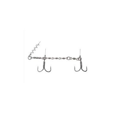 Стингер двойной Prorex Screw-in assist с 2 тройниками Daiwa Стингер двойной Prorex Screw-in assist с 2 тройниками Daiwa