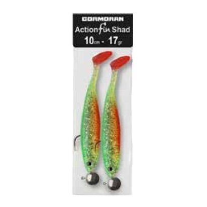 Action soft shad 2pcs. including jigheads Cormoran Germany Action soft shad 2pcs. including jigheads Cormoran Germany