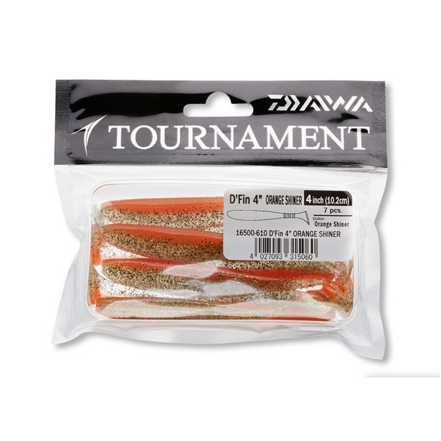 Soft shads i Daiwa Tournament D’FIN made in Japan with salt and strong flavour 4
