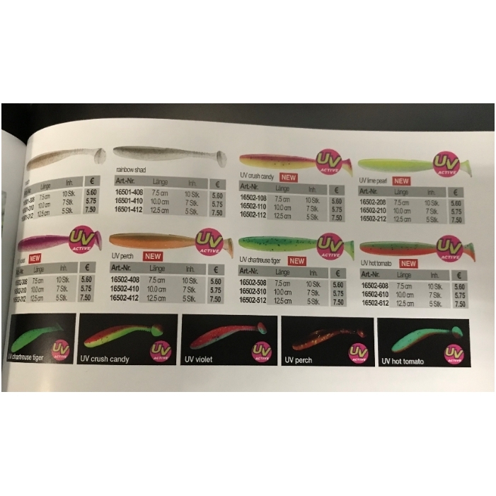 Soft shads i Daiwa Tournament D’FIN made in Japan with salt and strong flavour 16