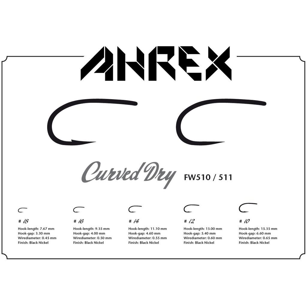 Ahrex Крючки FW510 Dry curved Barbed 24 штуки 2024 1 Ahrex Крючки FW510 Dry curved Barbed 24 штуки 2024 1