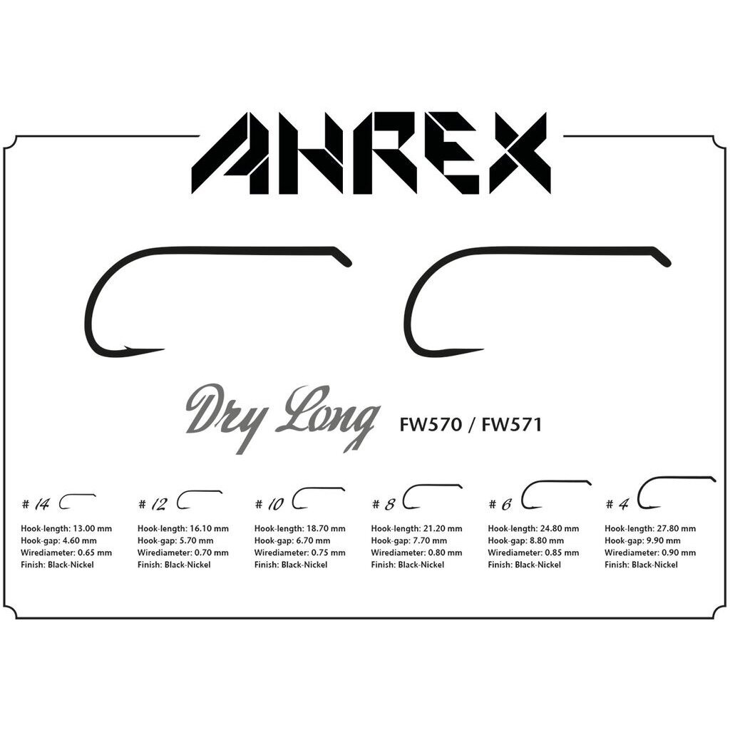 Hooks Ahrex FW570 Dry Long Barbed 24pcs 2025 1 Hooks Ahrex FW570 Dry Long Barbed 24pcs 2025 1