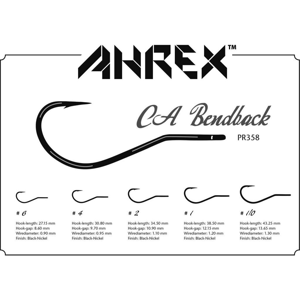 Kabliukai Ahrex PR358 CA Bendback 2025 Kabliukai Ahrex PR358 CA Bendback 2025
