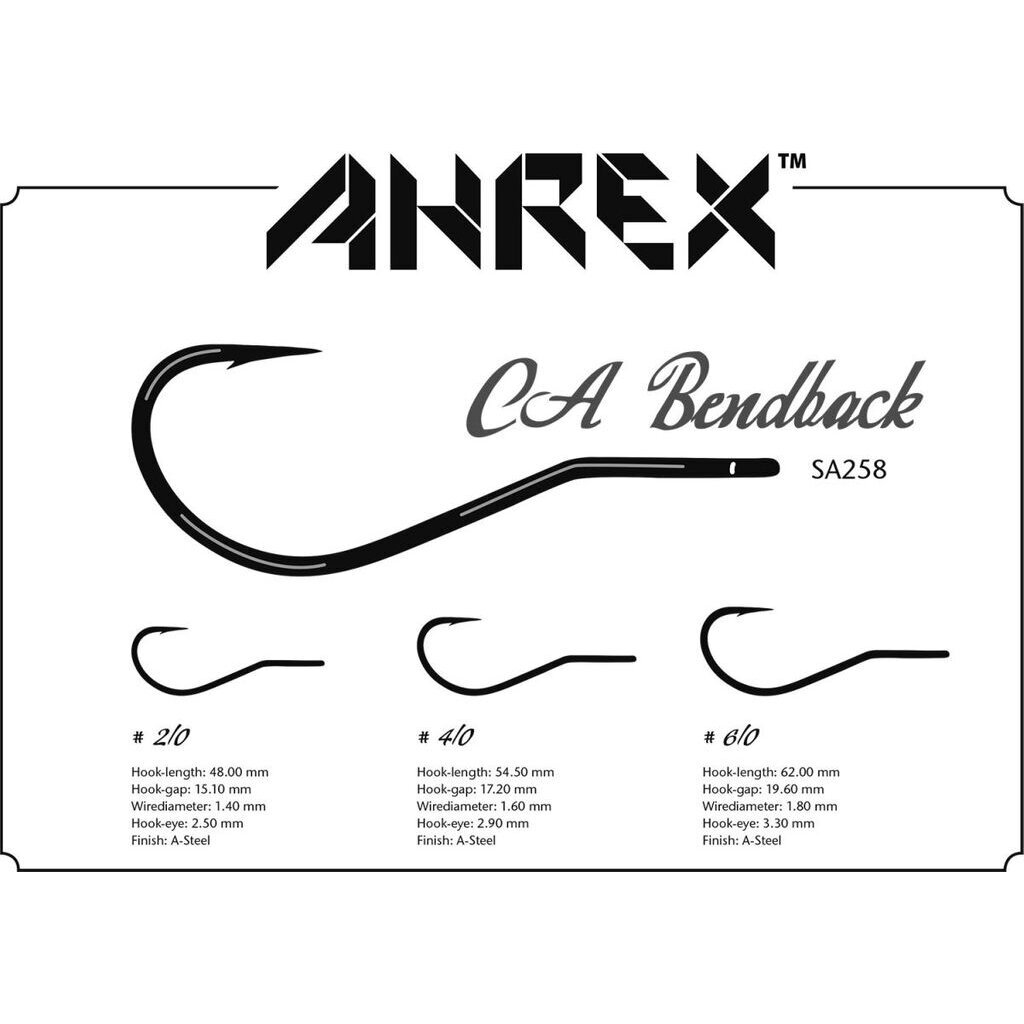 Ahrex Крючки SA258 CA Bendback 7шт 2025 2 Ahrex Крючки SA258 CA Bendback 7шт 2025 2