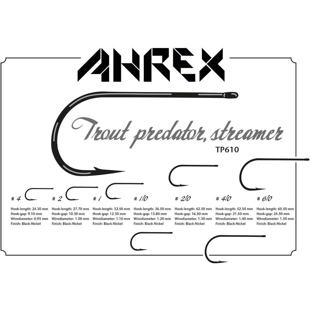 Hooks Ahrex TP610 Trout Predator Streamer 2025 1 Hooks Ahrex TP610 Trout Predator Streamer 2025 1