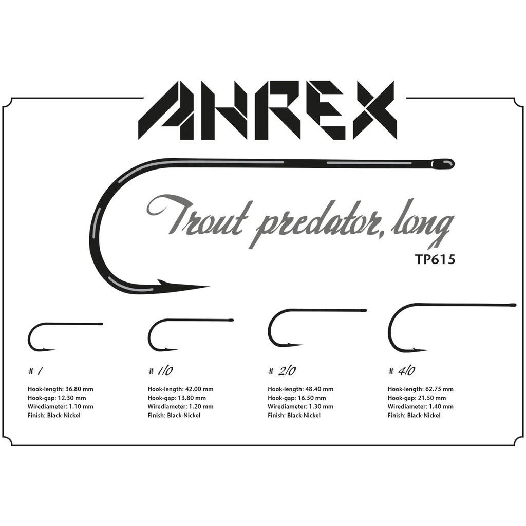 Hooks Ahrex TP615 Trout Predator Long 2025 2 Hooks Ahrex TP615 Trout Predator Long 2025 2
