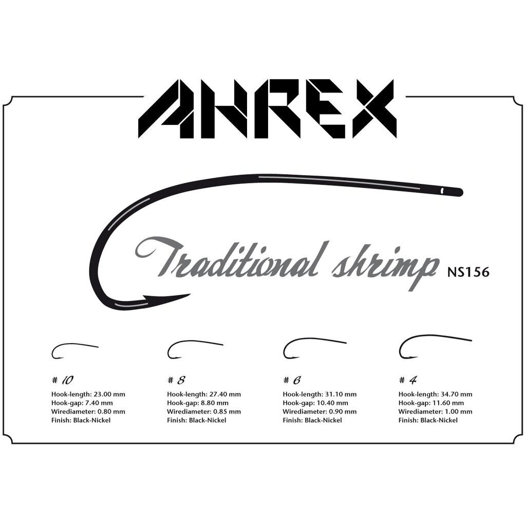 Крючки NS156 Traditional Shrimp Ahrex 18 штук 2024 2 Крючки NS156 Traditional Shrimp Ahrex 18 штук 2024 2