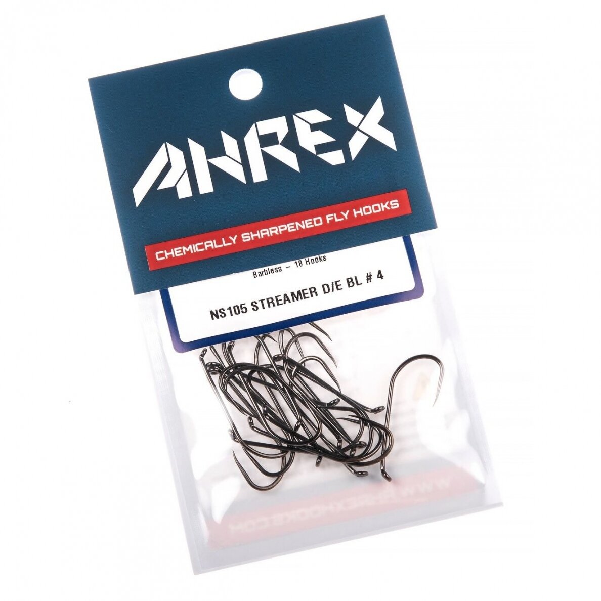 Kabliukai Ahrex NS105 Streamer Barbless 18vnt 2025 1