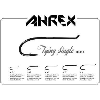 Hooks Ahrex HR414 Tying Single 8pcs 2025
