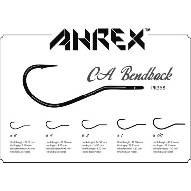 Ahrex Крючки PR358 CA Bendback 2025 Ahrex Крючки PR358 CA Bendback 2025
