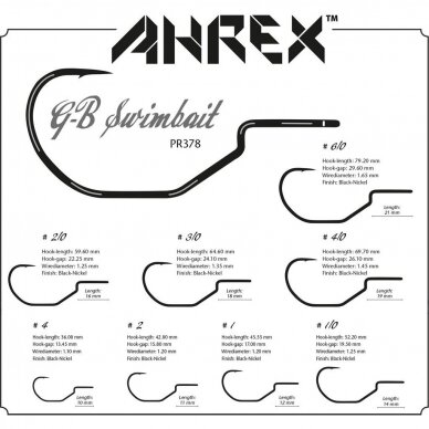 Kabliukai Ahrex FPR378 GB Predator Swimbait 8-10nt. 2024 1 Kabliukai Ahrex FPR378 GB Predator Swimbait 8-10nt. 2024 1