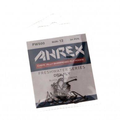 Kabliukai Ahrex FW500 Dry Fly traditonal Barbed 24nt. 2024 2 Kabliukai Ahrex FW500 Dry Fly traditonal Barbed 24nt. 2024 2