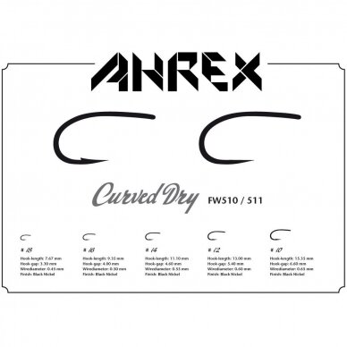 Ahrex Крючки FW510 Dry curved Barbed 24 штуки 2024 1 Ahrex Крючки FW510 Dry curved Barbed 24 штуки 2024 1