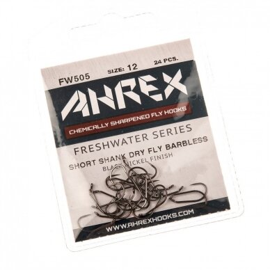 Hooks Ahrex FW505 Short Shank Dry Barbless 24pcs 2025 2 Hooks Ahrex FW505 Short Shank Dry Barbless 24pcs 2025 2
