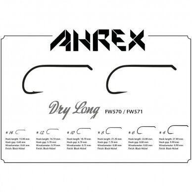 Hooks Ahrex FW570 Dry Long Barbed 24pcs 2025 1 Hooks Ahrex FW570 Dry Long Barbed 24pcs 2025 1