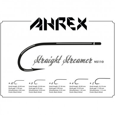 Ahrex Крючки NS110 Streamer 18шт 2025 2 Ahrex Крючки NS110 Streamer 18шт 2025 2