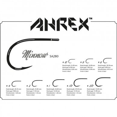 Hooks Ahrex SA280 Minnow  2025