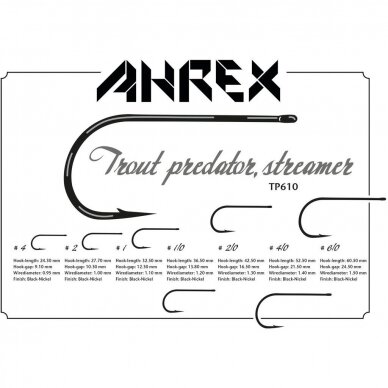 Hooks Ahrex TP610 Trout Predator Streamer 2025 1