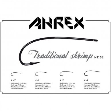 Крючки NS156 Traditional Shrimp Ahrex 18 штук 2024 2 Крючки NS156 Traditional Shrimp Ahrex 18 штук 2024 2