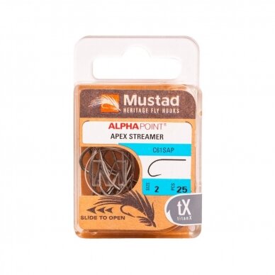 Крючки Heritage C61S Streamer Mustad 2025 1 Крючки Heritage C61S Streamer Mustad 2025 1
