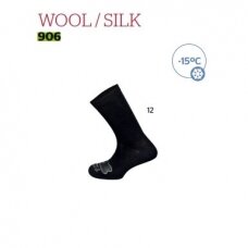 Kojinės Mund Wool/silk Merino vilna/šilkas 906 made in Spain -15C