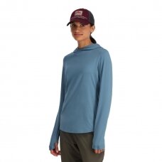 Marškinėliai moterims Bugstopper® Solarflex hoody Simms su kapišonu 2024