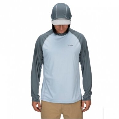 Marškinėliai Bugstopper® Solarflex hoody Simms su kapišonu