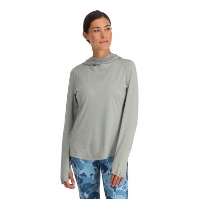 Marškinėliai moterims Simms Solarflex® hoody su kapišonu 2024 3