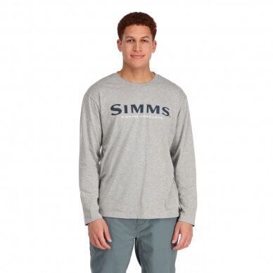 Marškinėliai Simms logo ilgom rankovėm 4 Marškinėliai Simms logo ilgom rankovėm 4