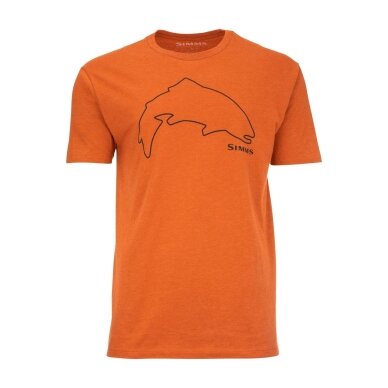 Майка Футболка T-shirt Trout Outline Simms разпродажа 4