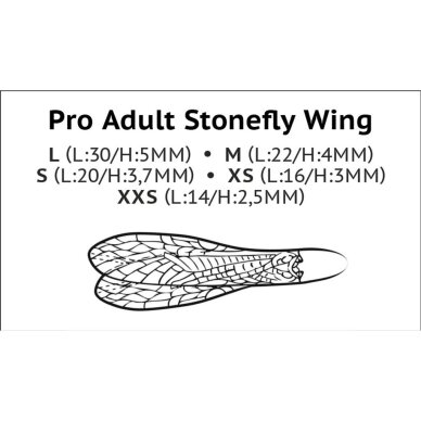 Masalo Sparnų Imitacija Pro Adult Stonefly Wings Pro Sportfisher 1 Masalo Sparnų Imitacija Pro Adult Stonefly Wings Pro Sportfisher 1