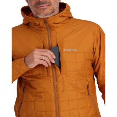 Fall Run Hybrid jacket Primaloft® Black Eco Simms Xl size black left 5