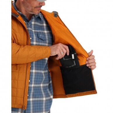 Fall Run Hybrid jacket Primaloft® Black Eco Simms Xl size black left 6