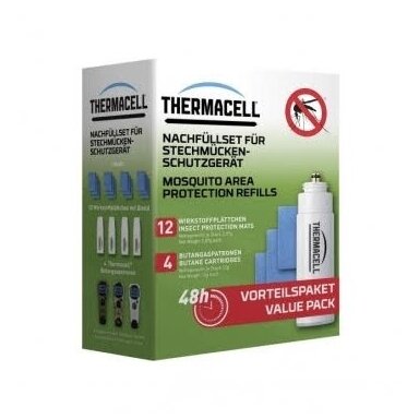 Užpildymas įrenginiui nuo uodų ThermaCell 48val. 2023 metų modelis Užpildymas įrenginiui nuo uodų ThermaCell 48val. 2023 metų modelis