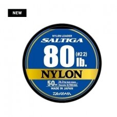 Леска для поводков Saltiga nylon leader 0.91 и 1.17мм 50m made in Japan