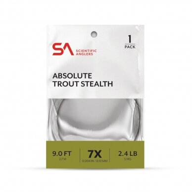 Поводок Absolute trout stealth leader Scientific Angler USA Поводок Absolute trout stealth leader Scientific Angler USA